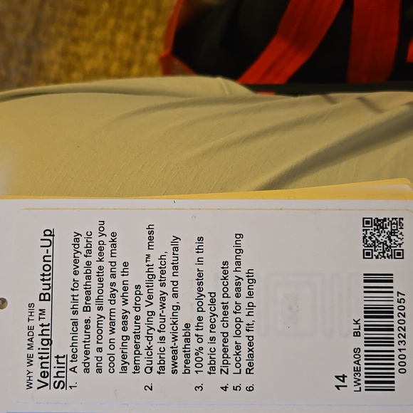 Lululemon Ventlight Button-Up ShirtBlack - Picture 12 of 12
